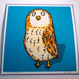 Owl greeting card - unique graduation card