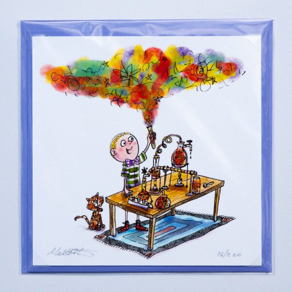 Mad Scientist Print and Card