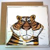 Tiger greeting card with envelope