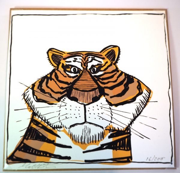 Tiger greeting card