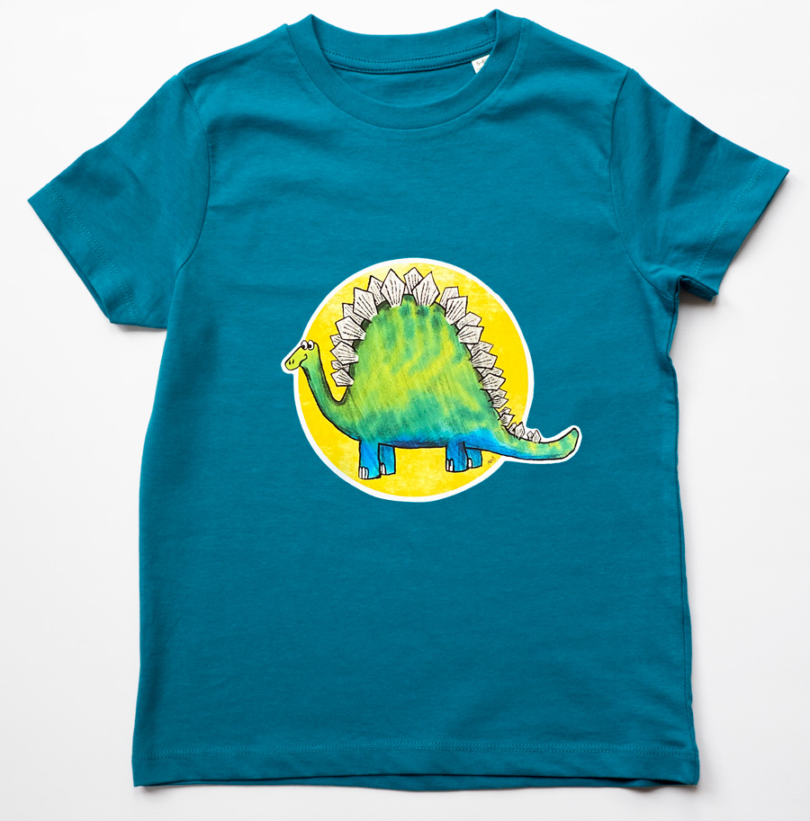 Kids Organic Dinosaur Tshirt » Muddy Publishing