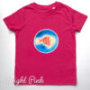Organic Kids Fish T-shirt - pink