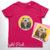 Kids Organic Bear T-shirt - pink