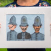 Police Bobbies artist print by Matt Buckingham
