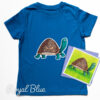 Kids Organic Tortoise T-shirt - blue