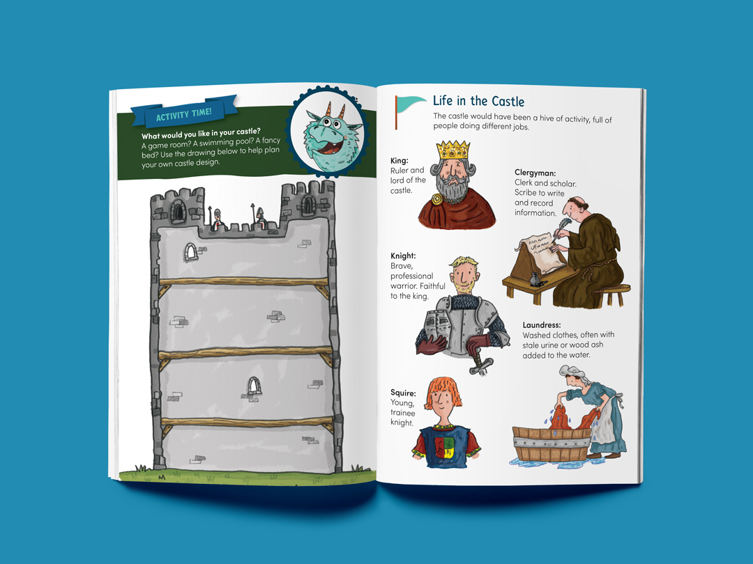 Heritage activity book design
