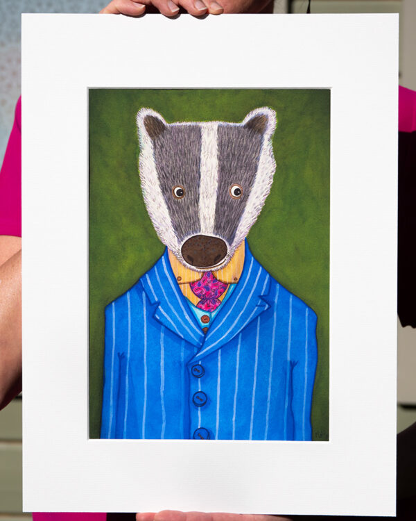 Badger Art Print created by Matt Buckingham