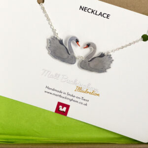 Swan Necklace Illustrated