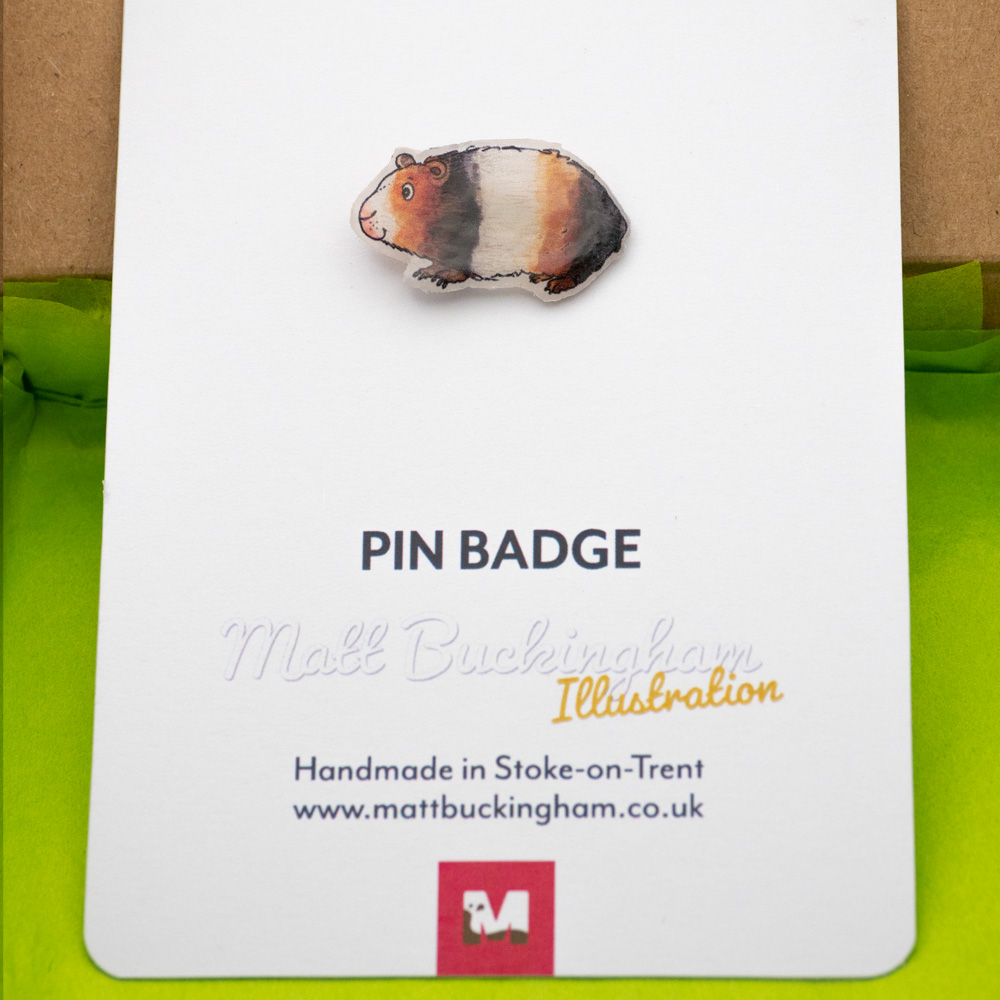 guinea-pig-pin-badge-matt-buckingham guinea pig pin badge
