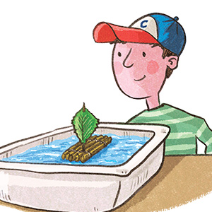 Boy Boat Illustration