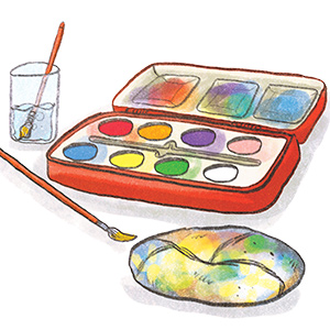 Painting Set Illustration